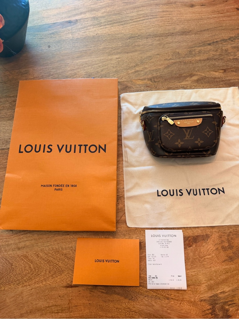 Louis Vuitton Brown Monogram Mini Bum Bag - Picture 8 of 13